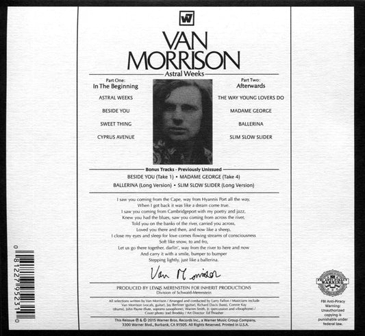 Astral Weeks [Remastered & Expanded] cover art