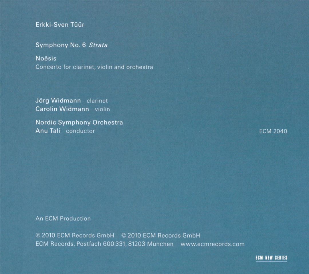 Erkki-Sven Tüür: Strata cover art