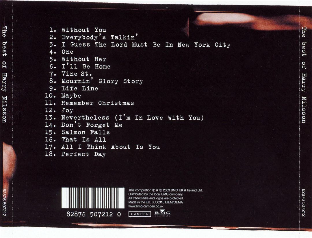 Best of Harry Nilsson [BMG Import] cover art