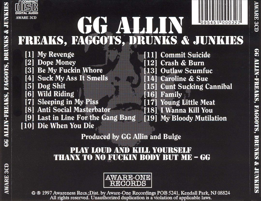 Freaks, Faggots, Drunks & Junkies cover art