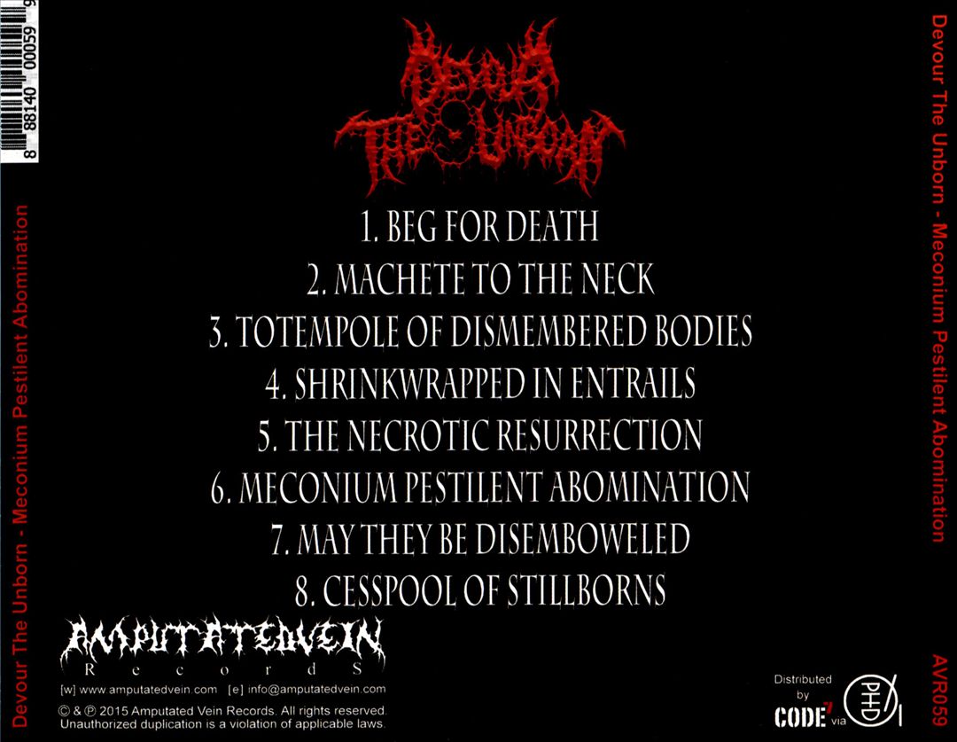 Meconium Pestilent Abomination cover art