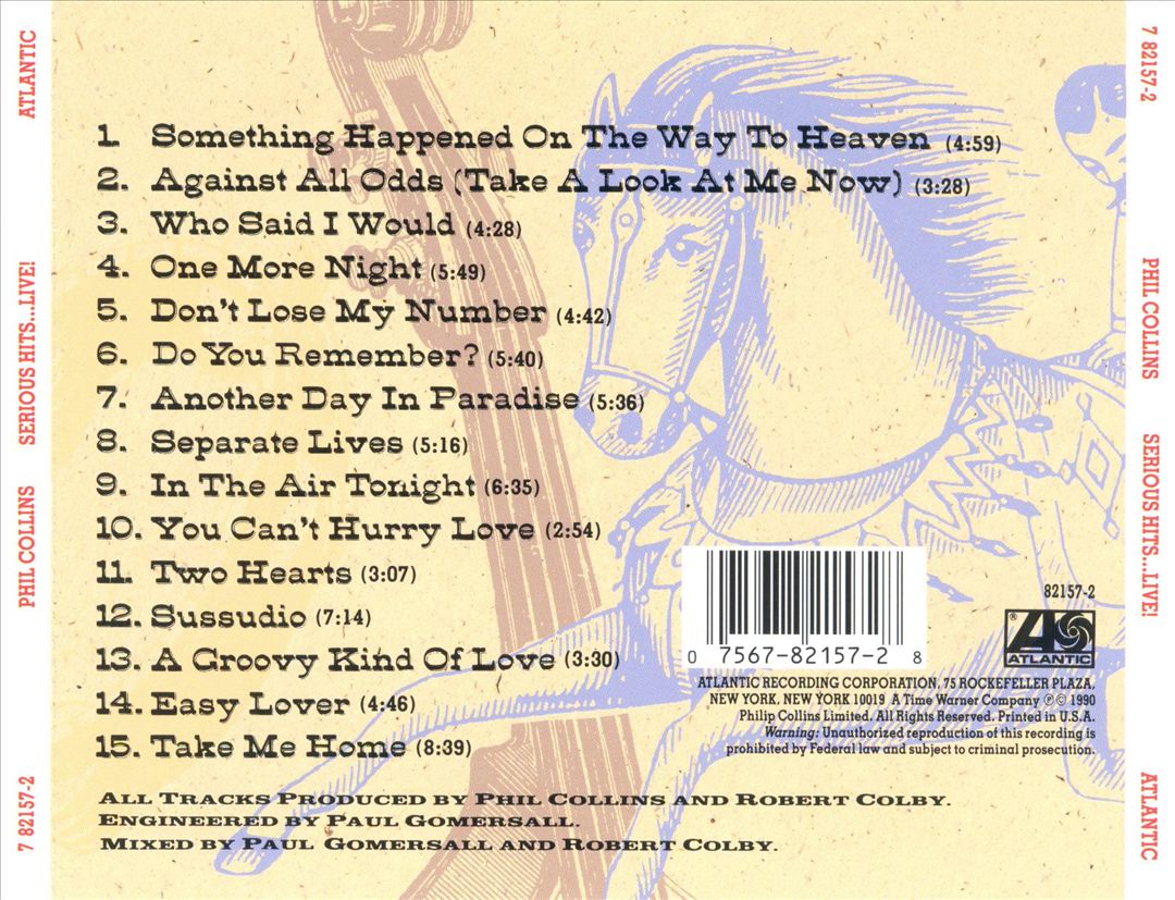 Serious Hits...Live! cover art