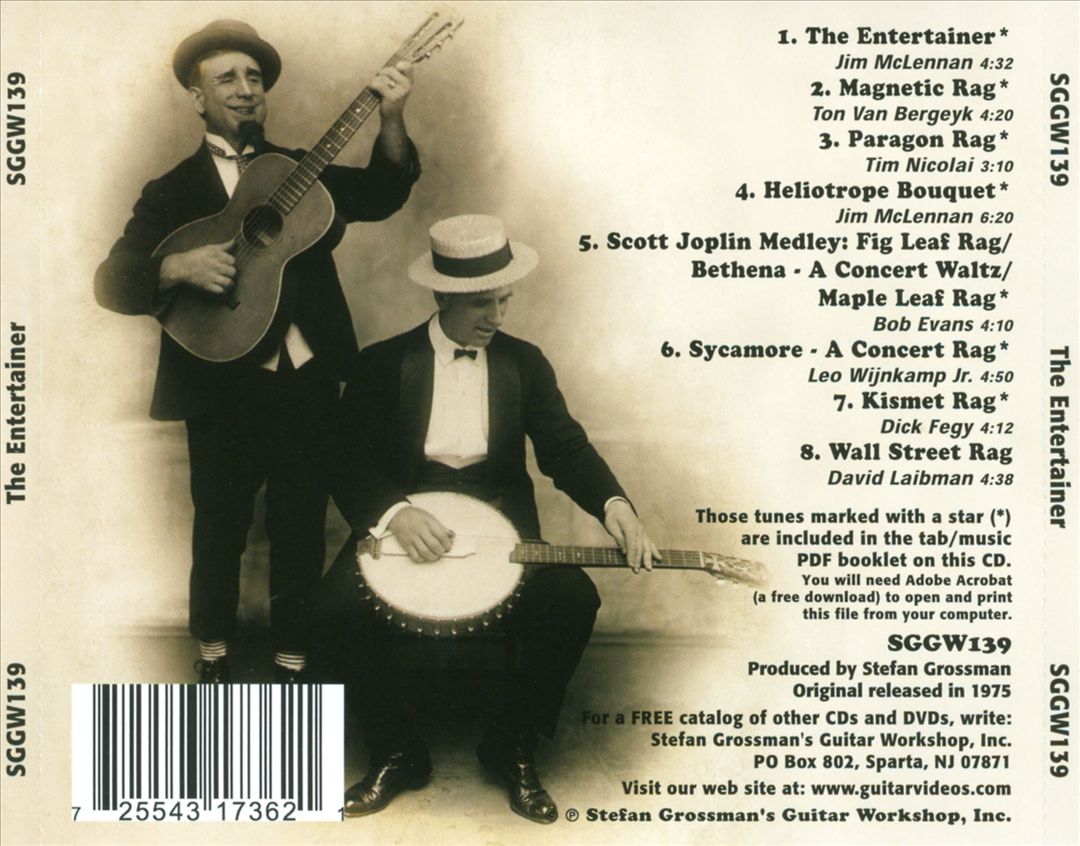 Entertainer [Stefan Grossman's] cover art