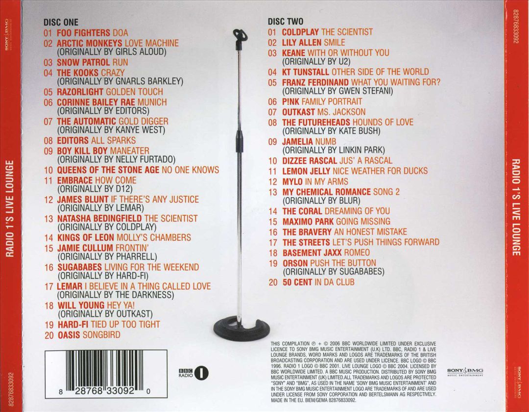 Radio 1's Live Lounge cover art