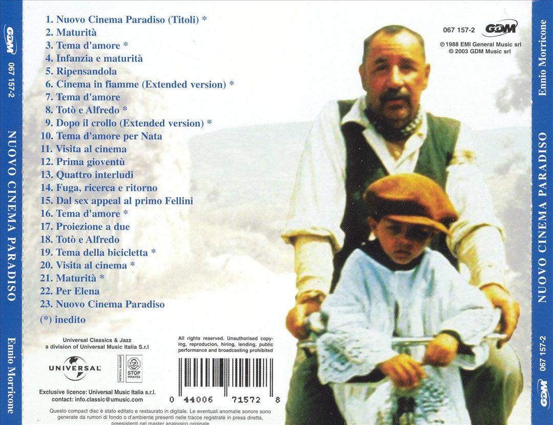 Nuovo Cinema Paradiso cover art