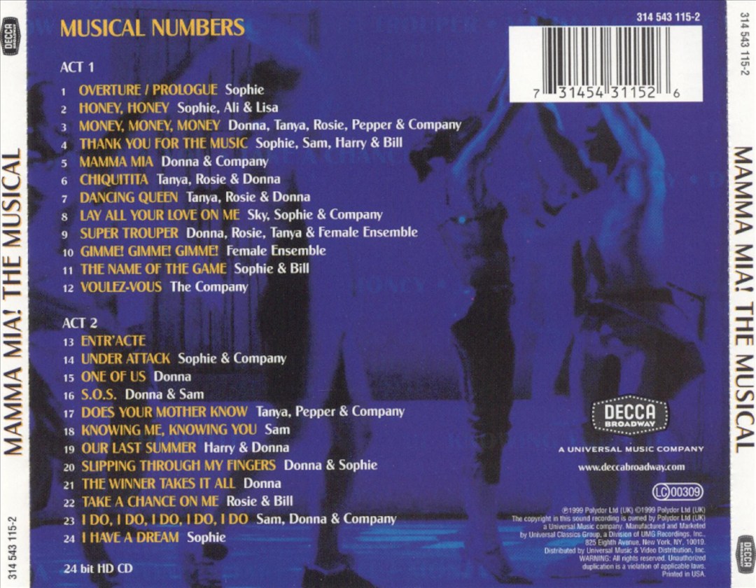 Mamma Mia! [Original Cast Recording] cover art