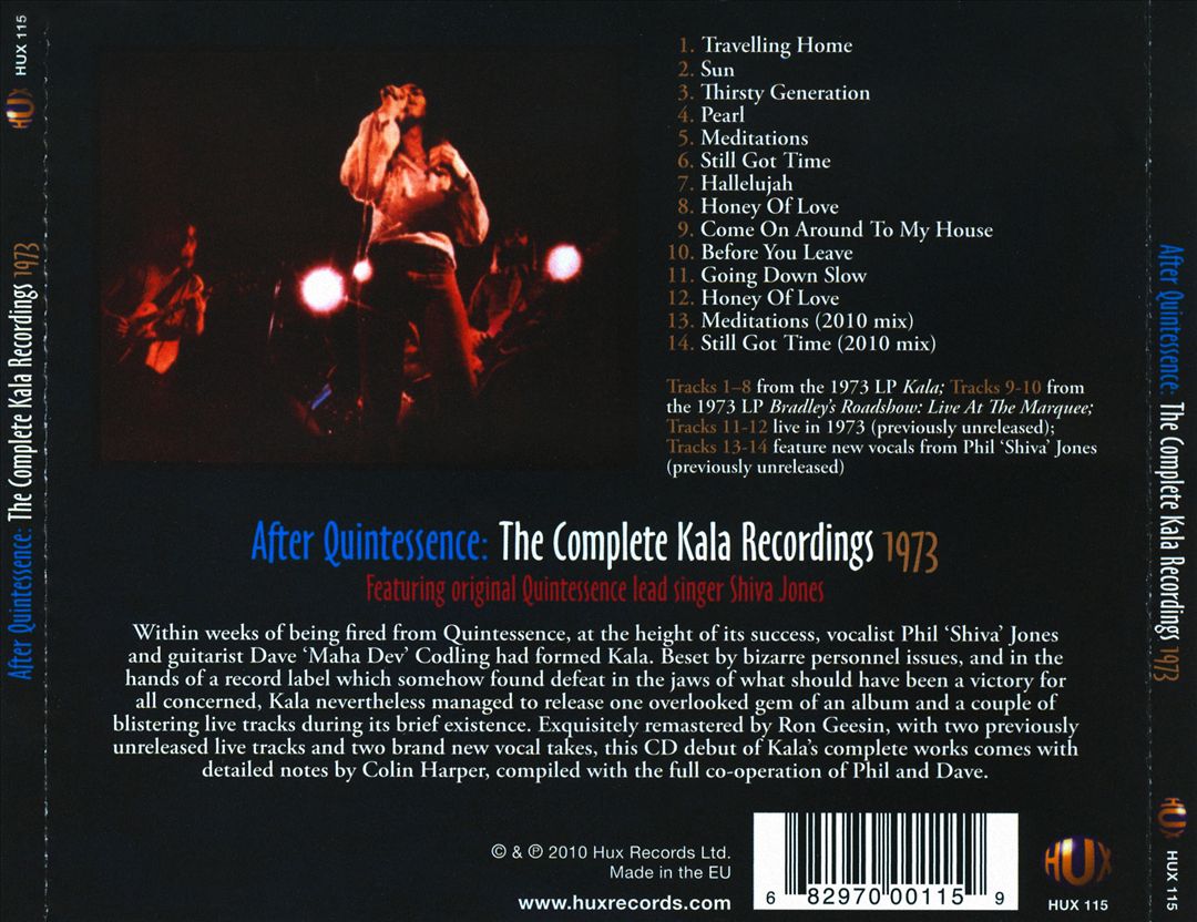 After Quintessence: The Complete Kala Recordings 1973 cover art