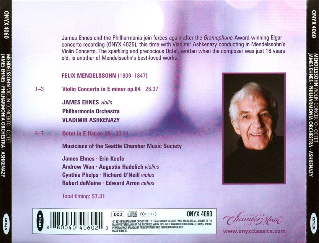 Mendelssohn: Violin Concerto; Octet cover art