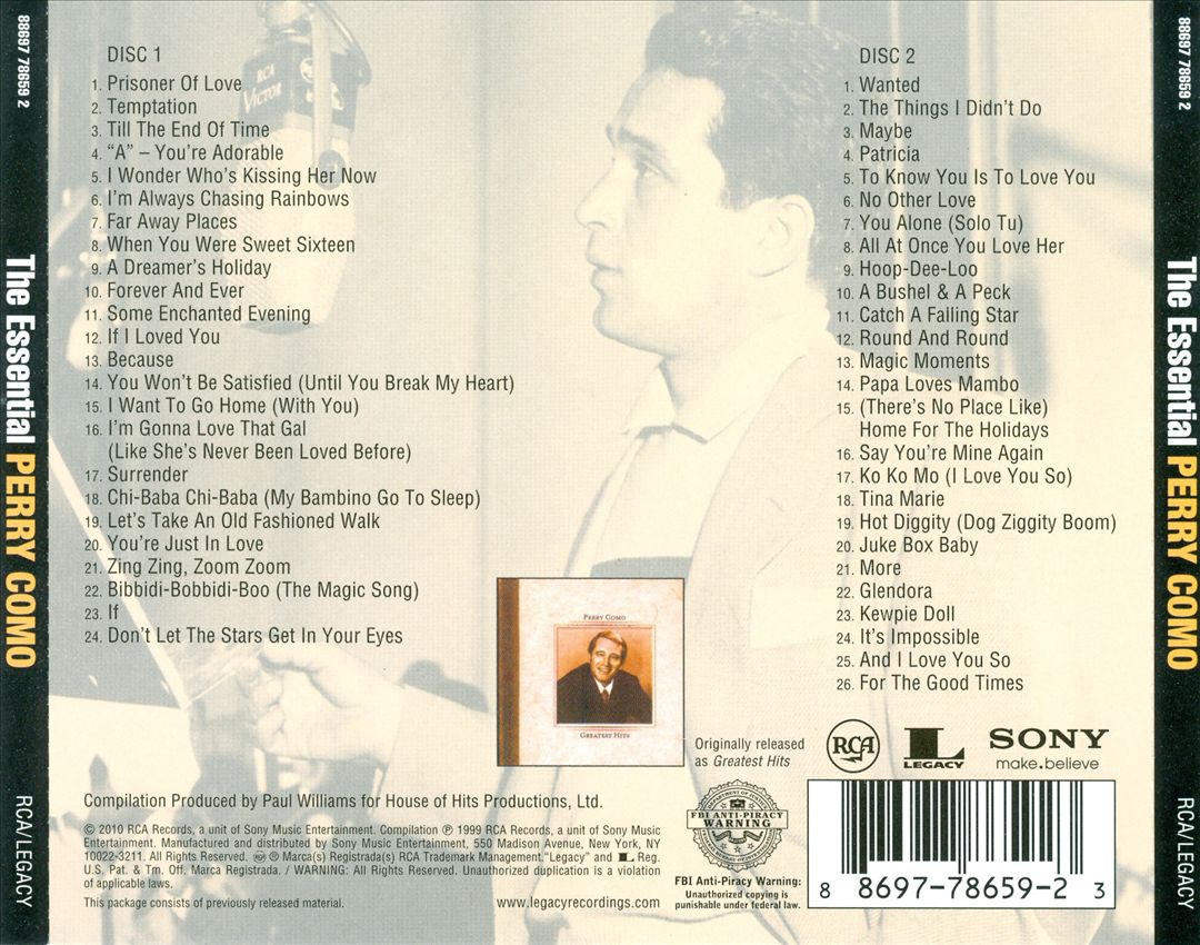 Essential Perry Como cover art
