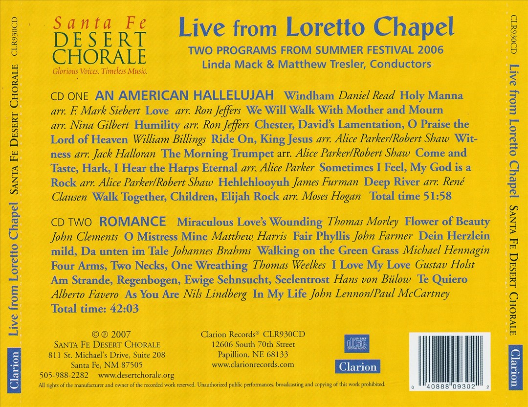 Live from Loretto Chapel cover art
