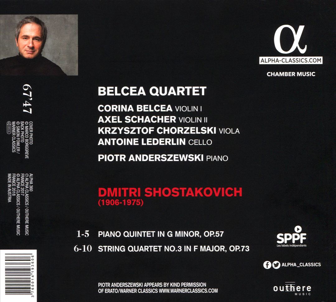 Shostakovich: Quartet No. 3; Quintet cover art
