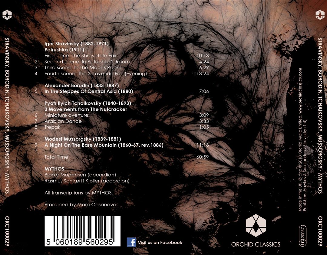 Stravinsky, Borodin, Tchaikovsky, Mussorgsky cover art