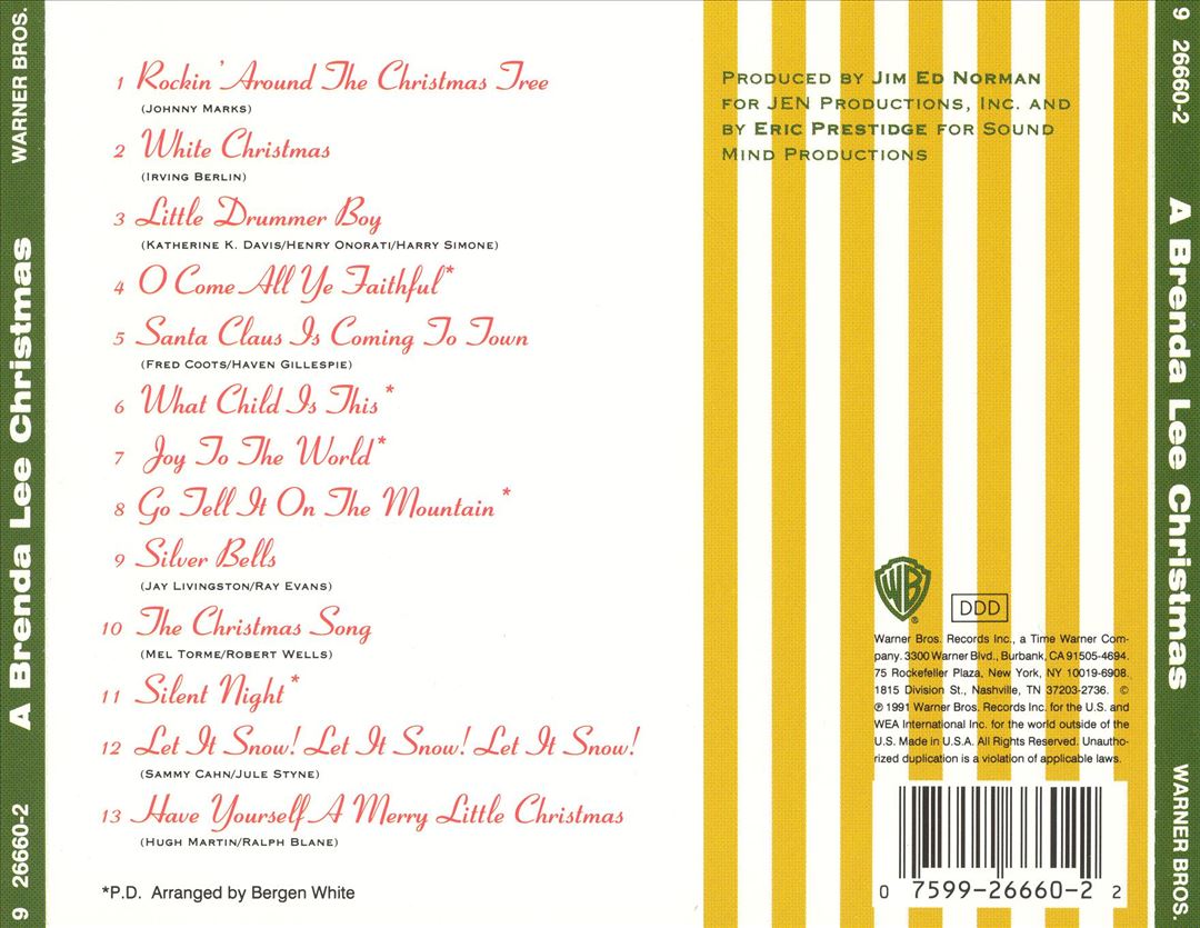 Brenda Lee Christmas cover art