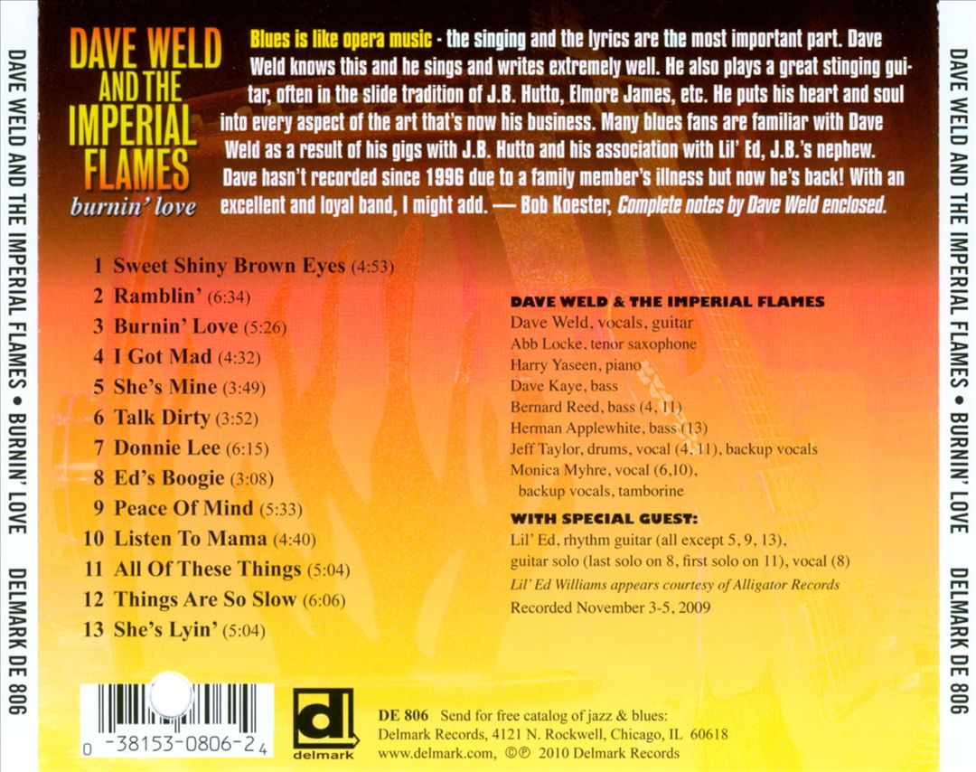 Burnin' Love cover art