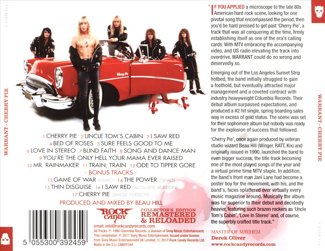 Cherry Pie [Bonus Tracks] cover art
