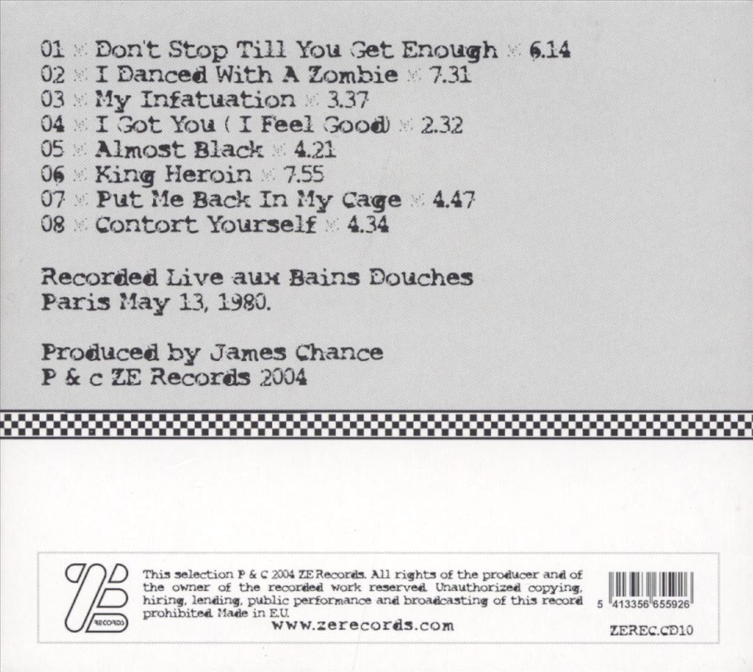 Paris 1980 Live Aux Bains Douches cover art