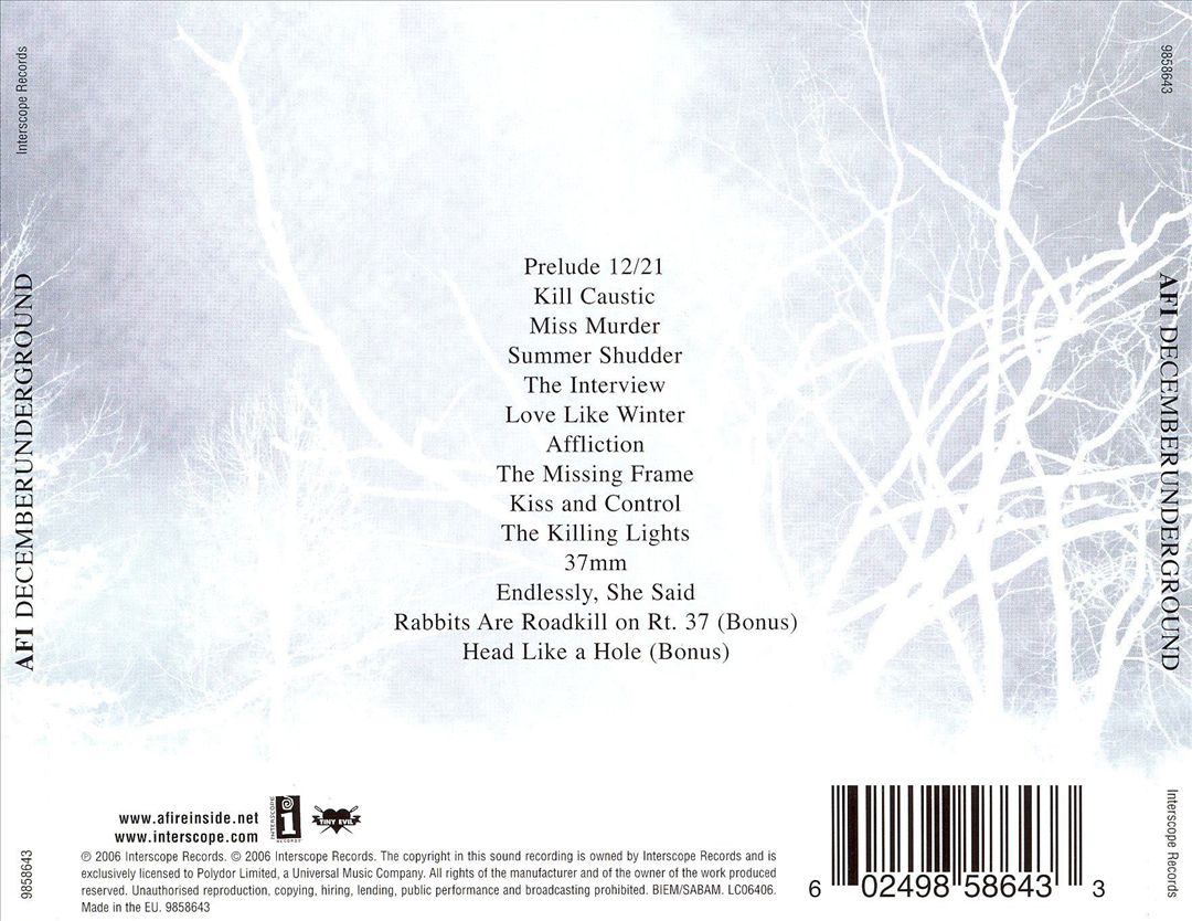 Decemberunderground [Bonus Tracks] cover art