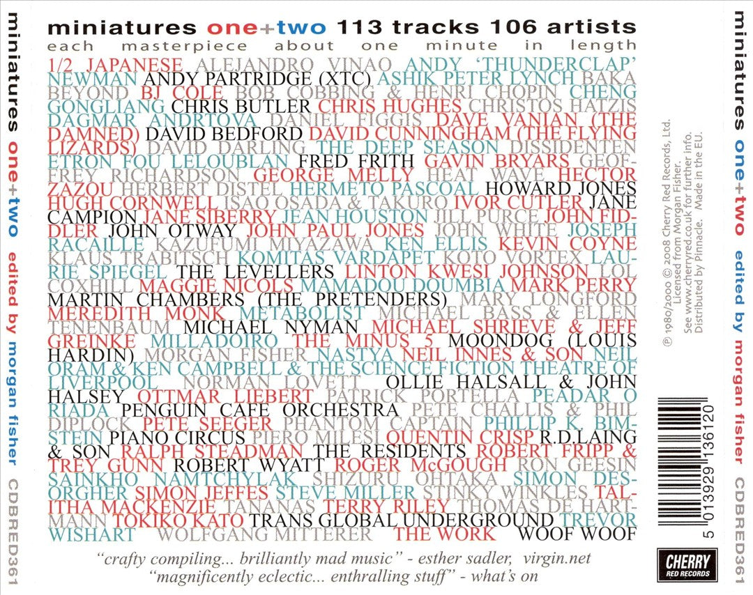 Miniatures One+Two: Two Sequences of Tiny Masterpieces from 1980 and 2000 cover art
