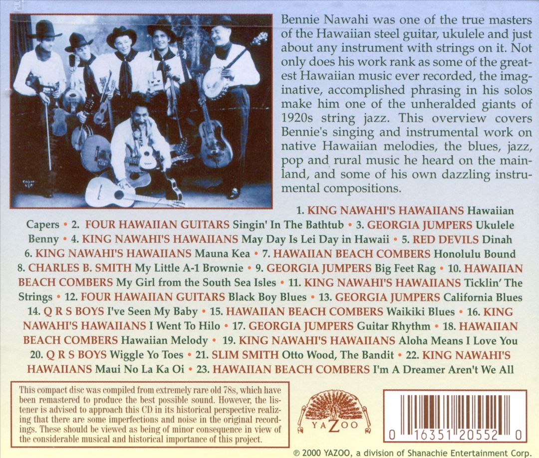 Hawaiian String Virtuoso: Steel Guitar Recordings of the 1920's cover art
