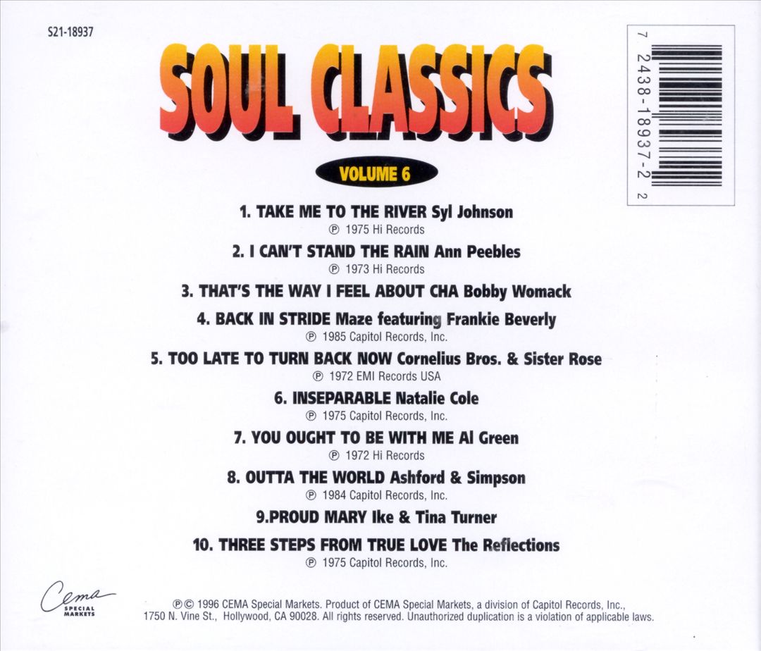 Soul Classics, Vol. 6 cover art