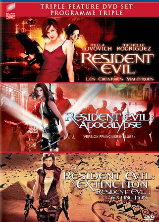 Resident Evil/Resident Evil: Apocalypse/Resident Evil: Extinction cover art