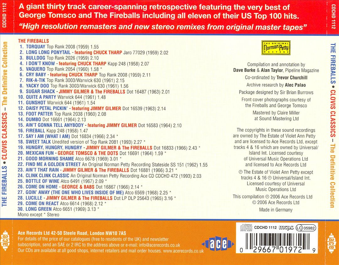 Clovis Classics: The Definitive Collection cover art