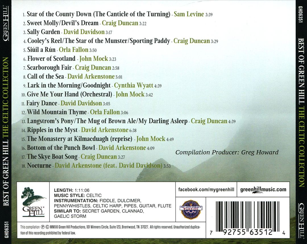 Best of Green Hill: The Celtic Collection cover art