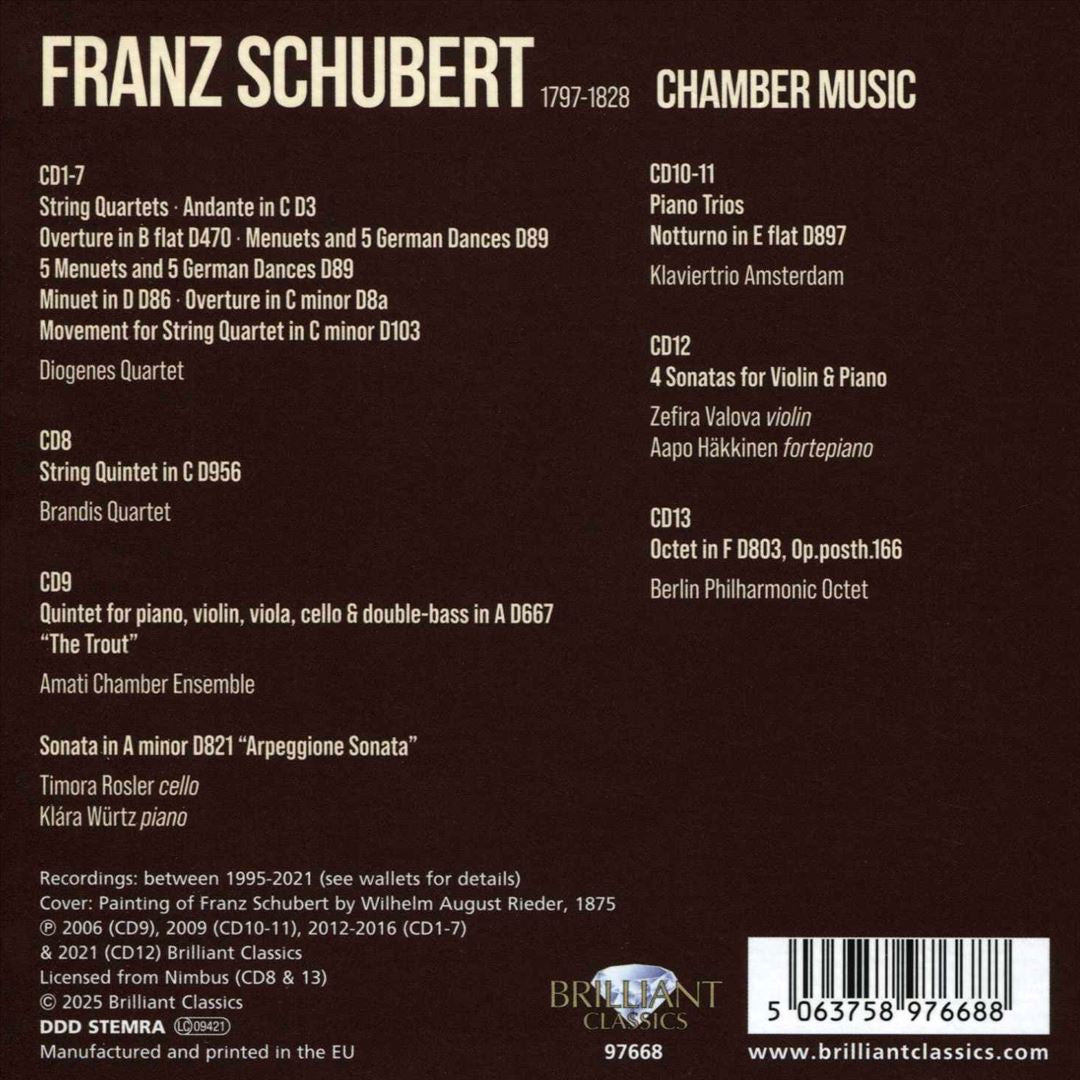 Schubert: Chamber Music cover art