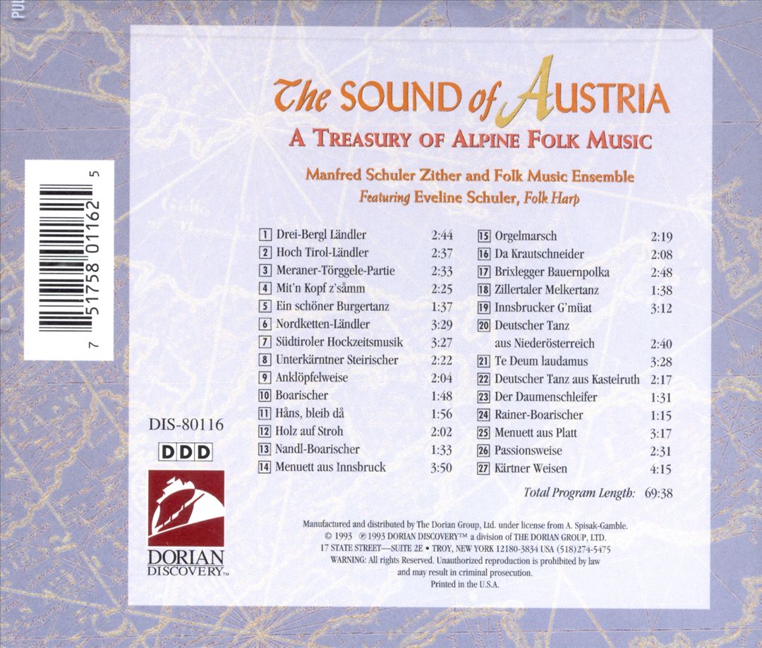 Sound of Austria - A Treasury of Alpine Folk Music cover art
