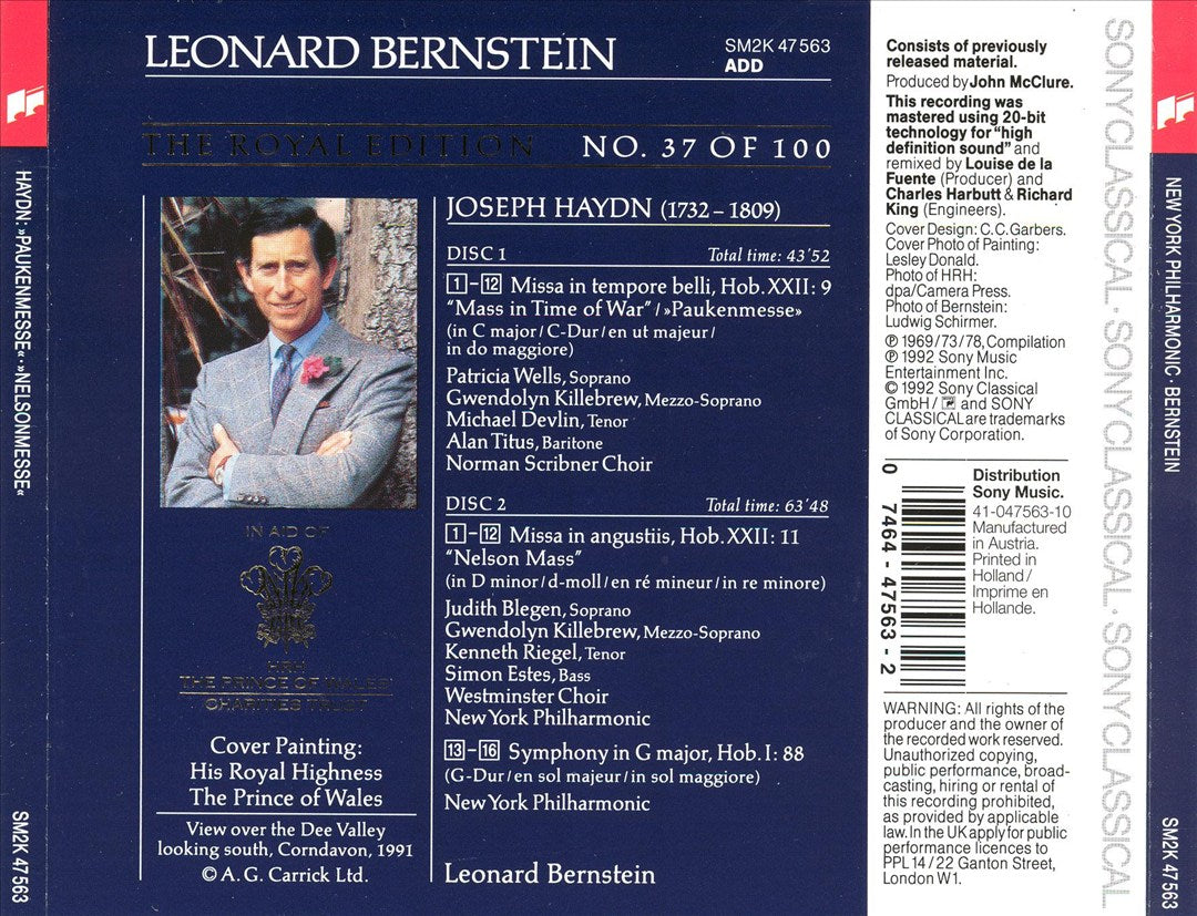 Haydn: "Mass in Time of War"; "Nelson Mass"; Symphony No. 88 cover art