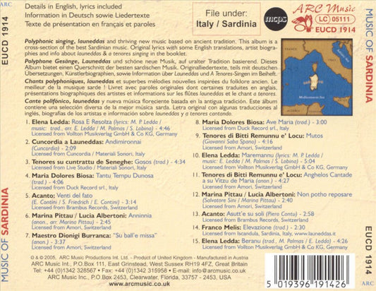 Music of Sardinia cover art