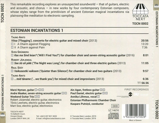 Estonian Incantations 1 cover art