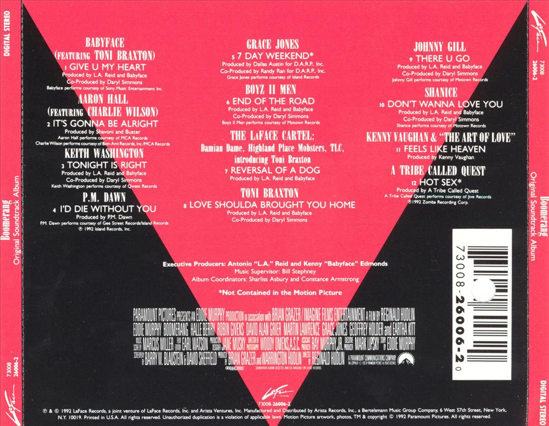 Boomerang [Original Soundtrack] cover art