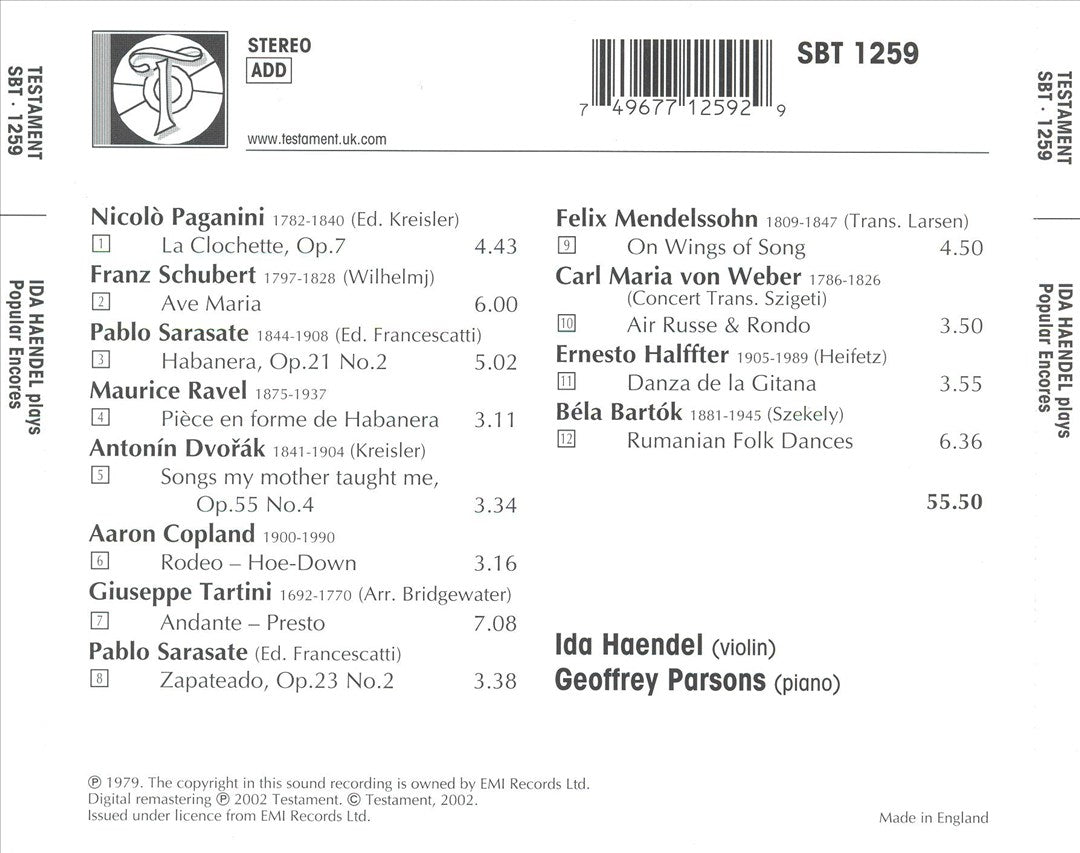 Popular Encores cover art