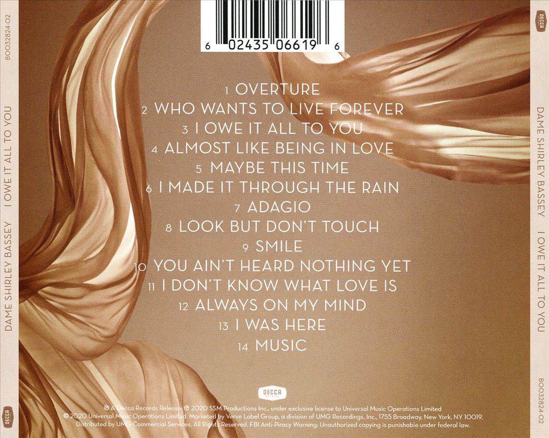 I Owe It All to You cover art