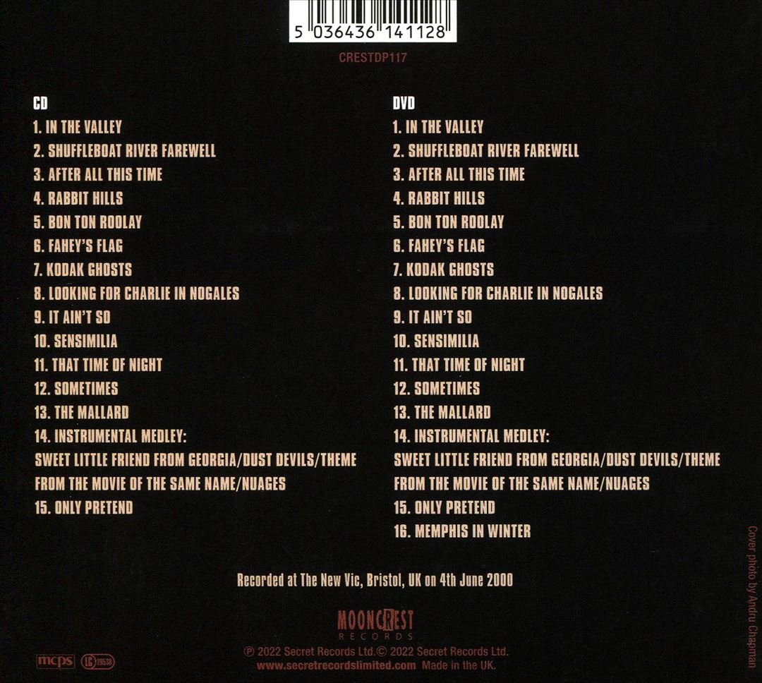 Live at the New Vic, Bristol: 4th June, 2000 cover art