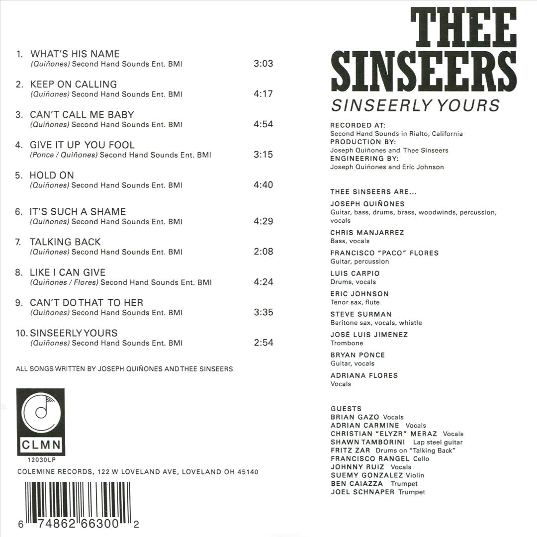 Sinseerly Yours cover art