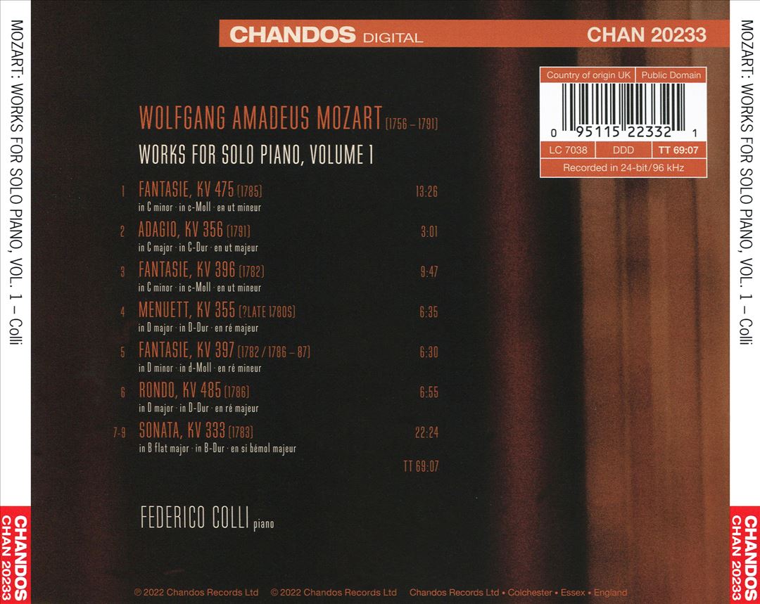 Mozart cover art