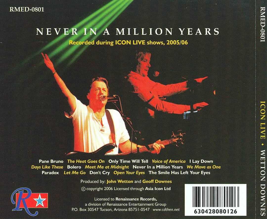 Never in a Million Years cover art