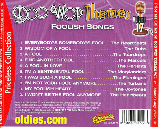 Doo Wop Themes, Vol. 17: Foolish Songs cover art