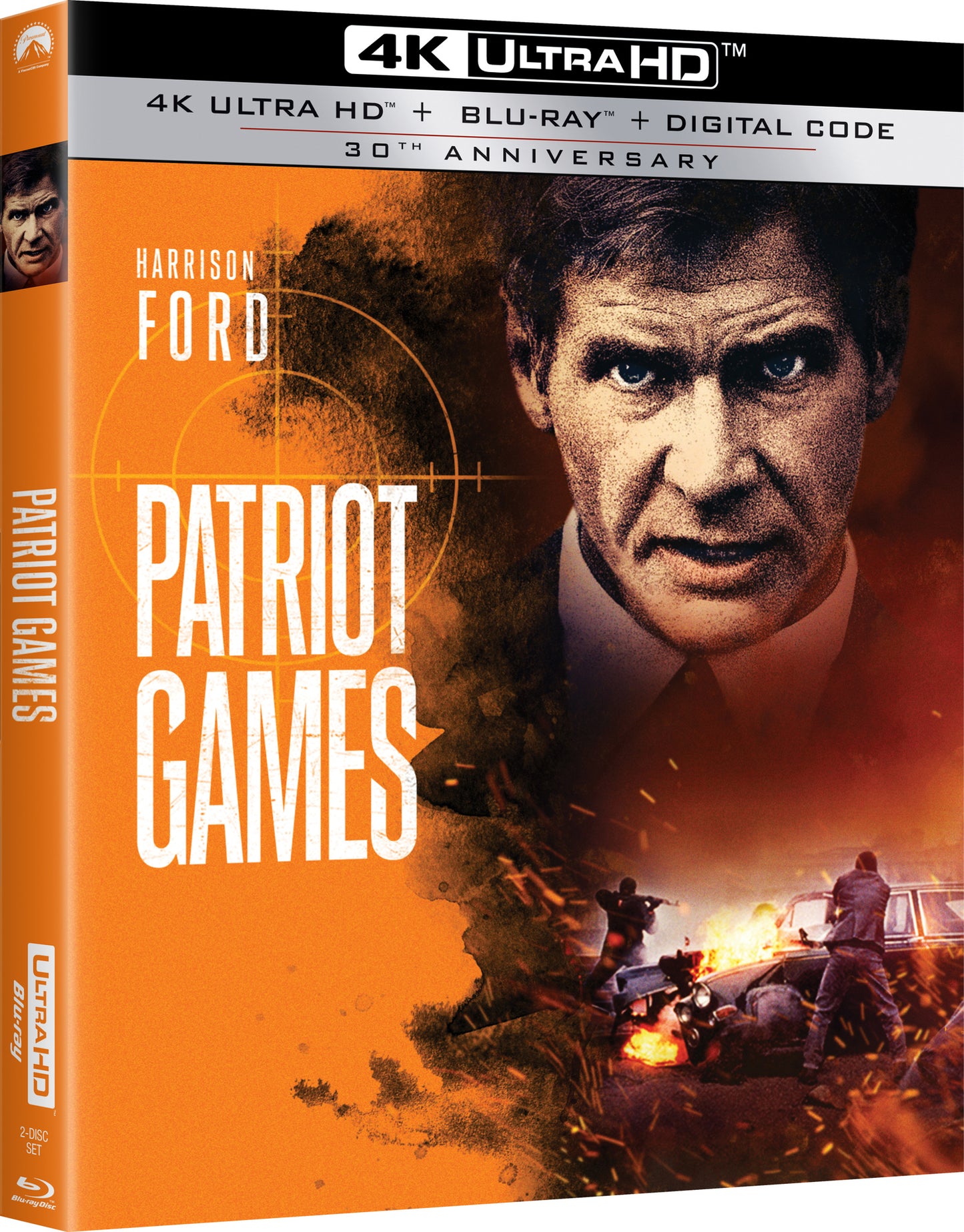Patriot Games [Includes Digital Copy] [4K Ultra HD Blu-ray/Blu-ray] cover art