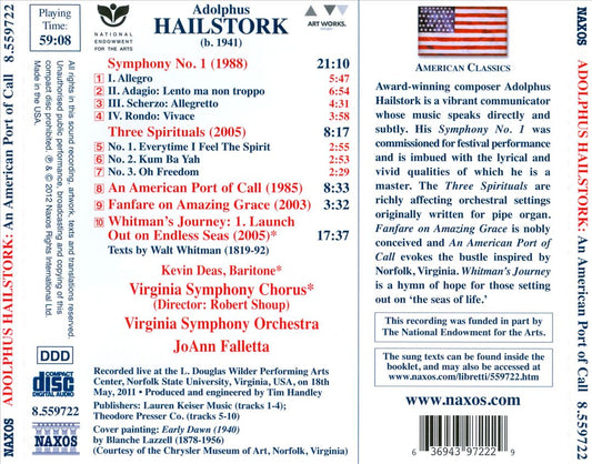 Adolphus Hailstork: An American Port of Call cover art