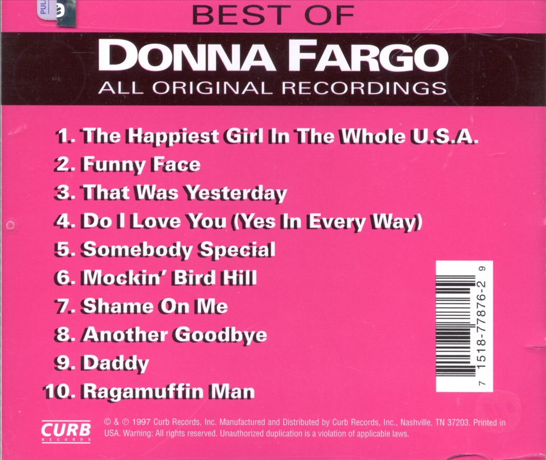 Best of Donna Fargo [Curb] cover art