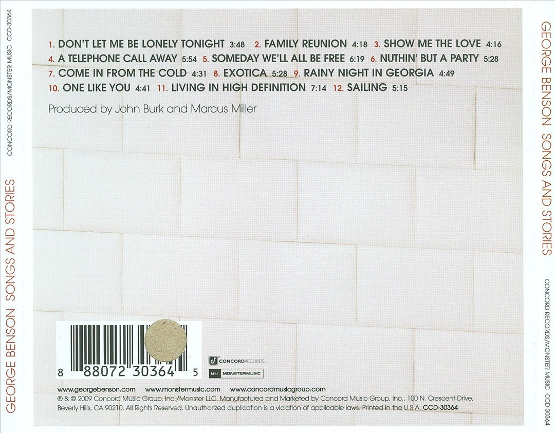 Songs and Stories cover art