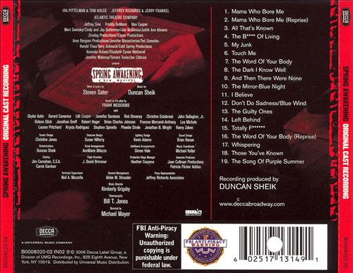 Spring Awakening [Original Cast Recording] cover art
