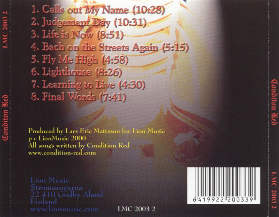 Condition Red cover art