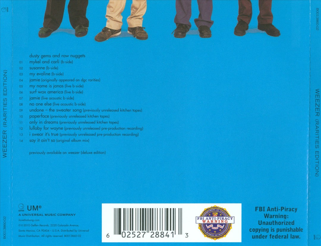 Rarities Edition: Weezer (Blue Album) cover art