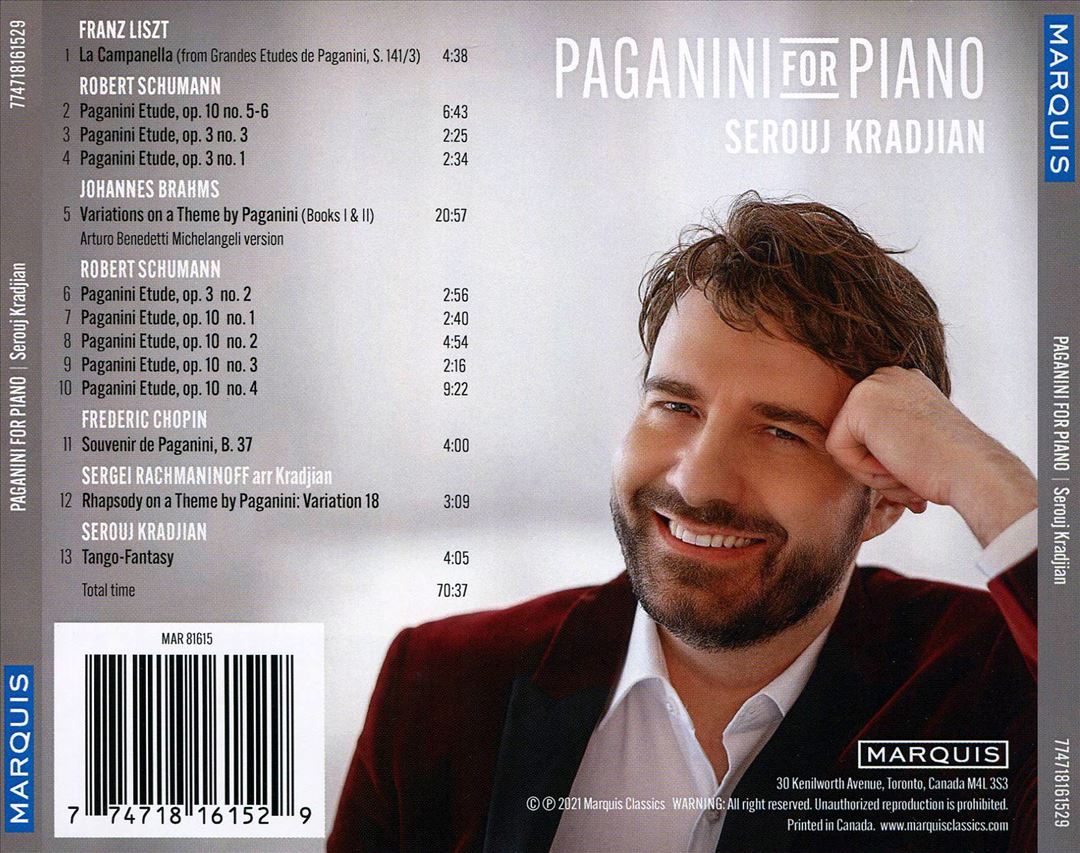 Paganini for Piano cover art