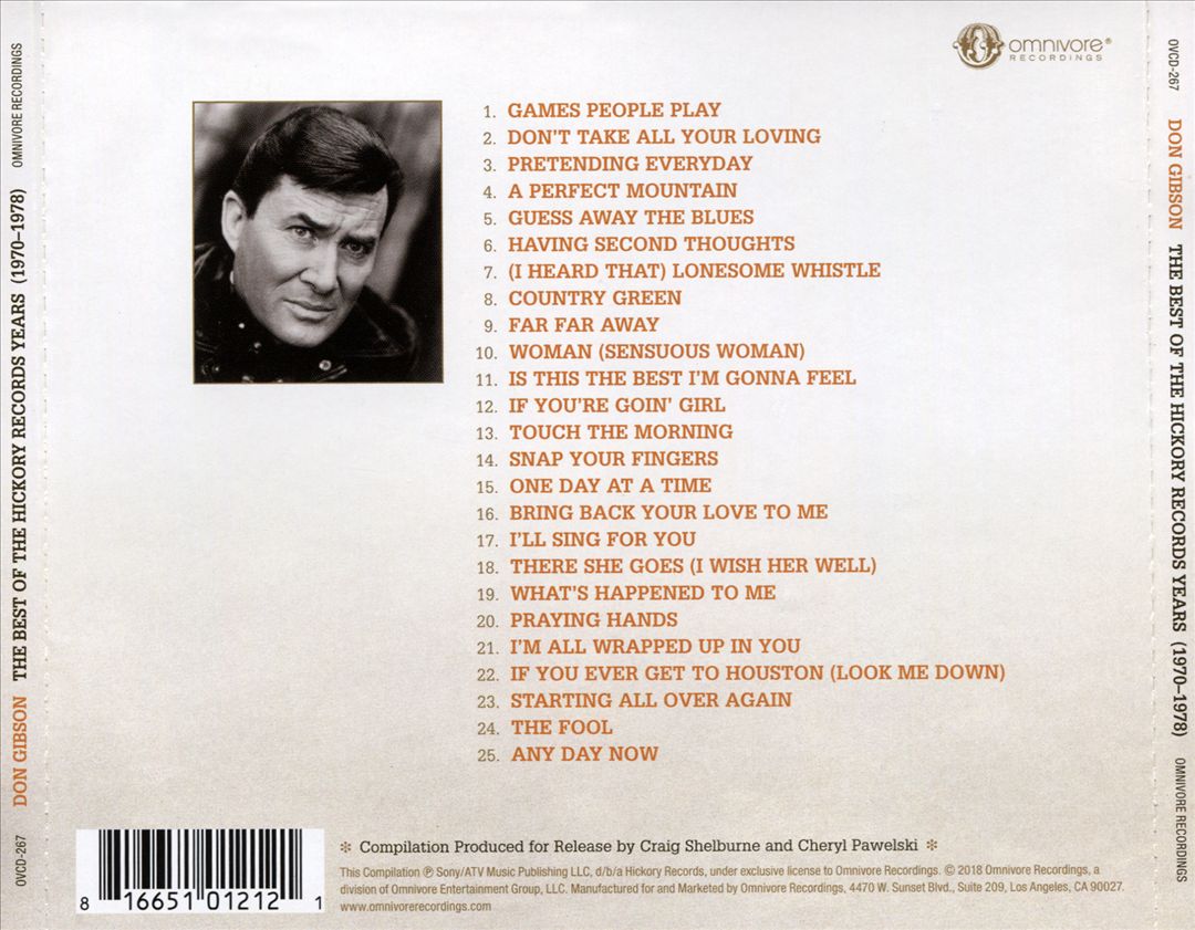Best of the Hickory Records Years cover art
