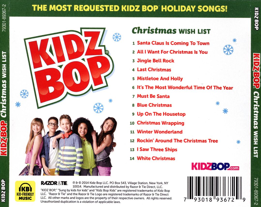 Kidz Bop Christmas Wish List cover art